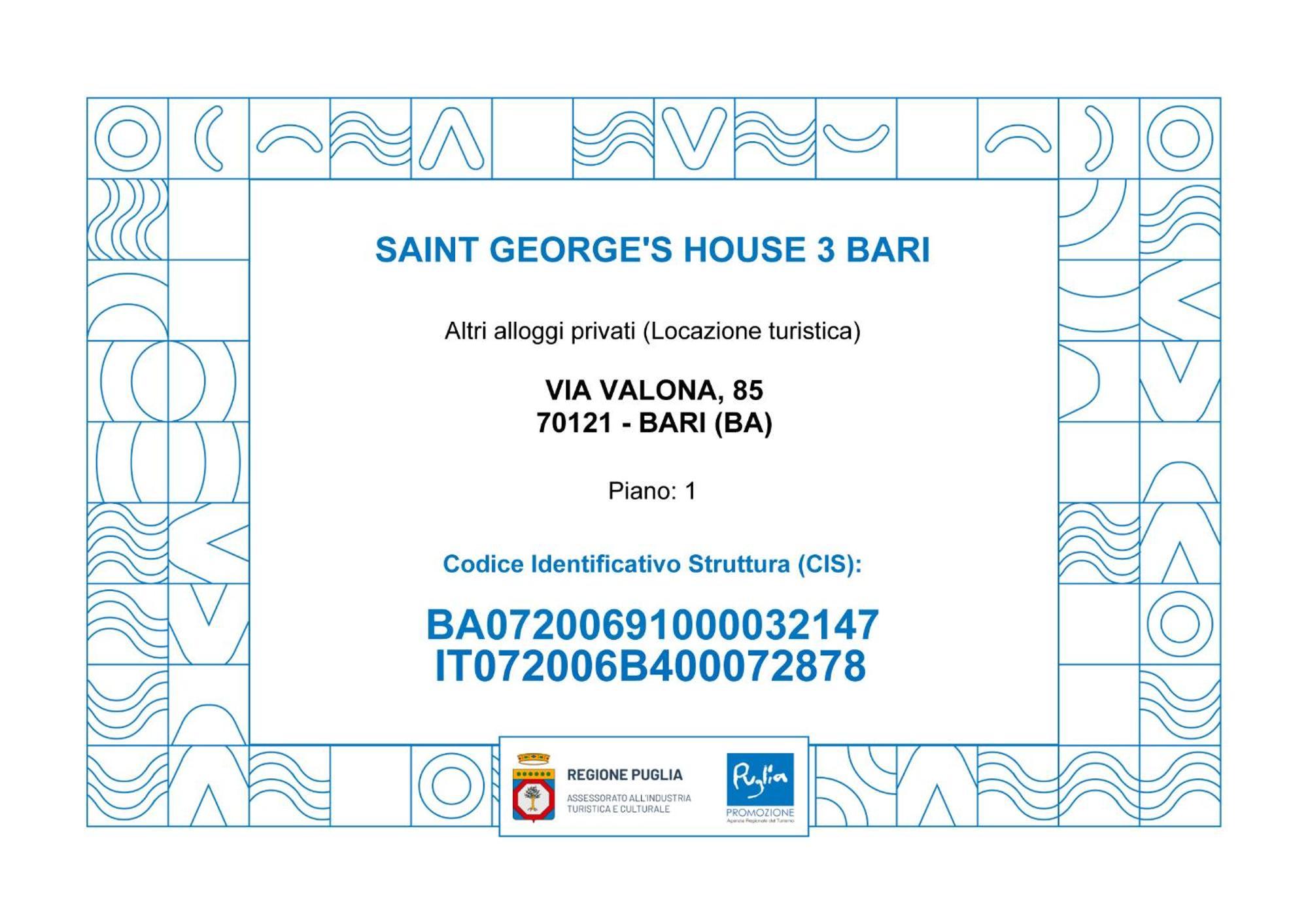 Appartamento Saint George'S House 3 Bari Esterno foto